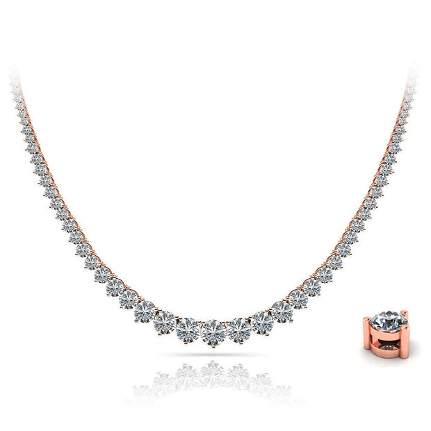 11 Carats Riviera Tennis Necklace