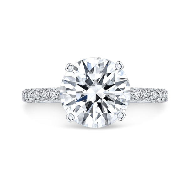 Three Row Pave' with Diamonds on the Basket