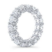 Eternity Ring U-Setting with Pave Profile Side Profile