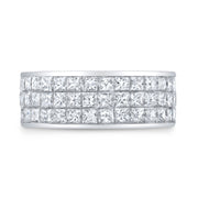 7.50 Ct. Men's Eternity Ring with Princess Cut Diamonds 8.5mm