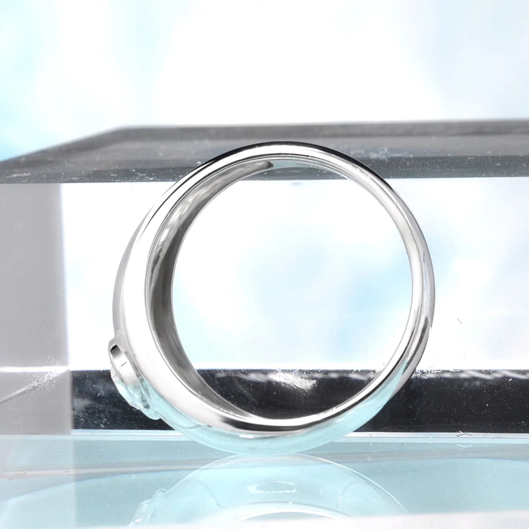 Lab Grown Men's Bezel Oval Cut Diamond Ring IGI Certified