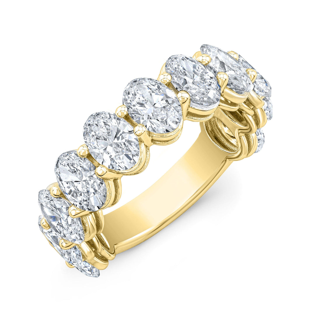 3/4 Way Eternity Oval Yellow Gold
