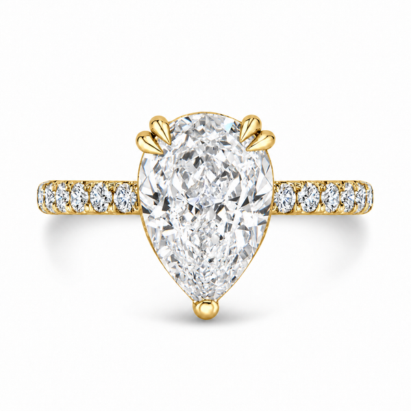 Elegant Tear Drop Hidden halo