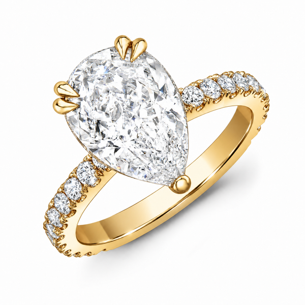 Elegant Tear Drop Hidden halo