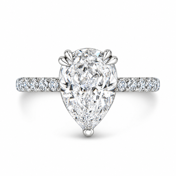 Elegant Tear Drop Hidden halo