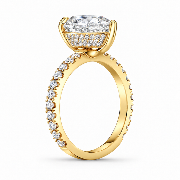 Elegant Tear Drop Hidden halo