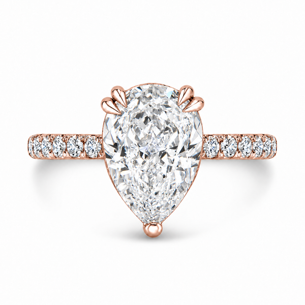 Elegant Tear Drop Hidden halo