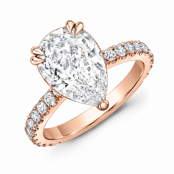 Elegant Tear Drop Hidden halo