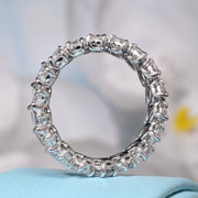 4 Carats Pear Shaped Diamond Eternity Ring