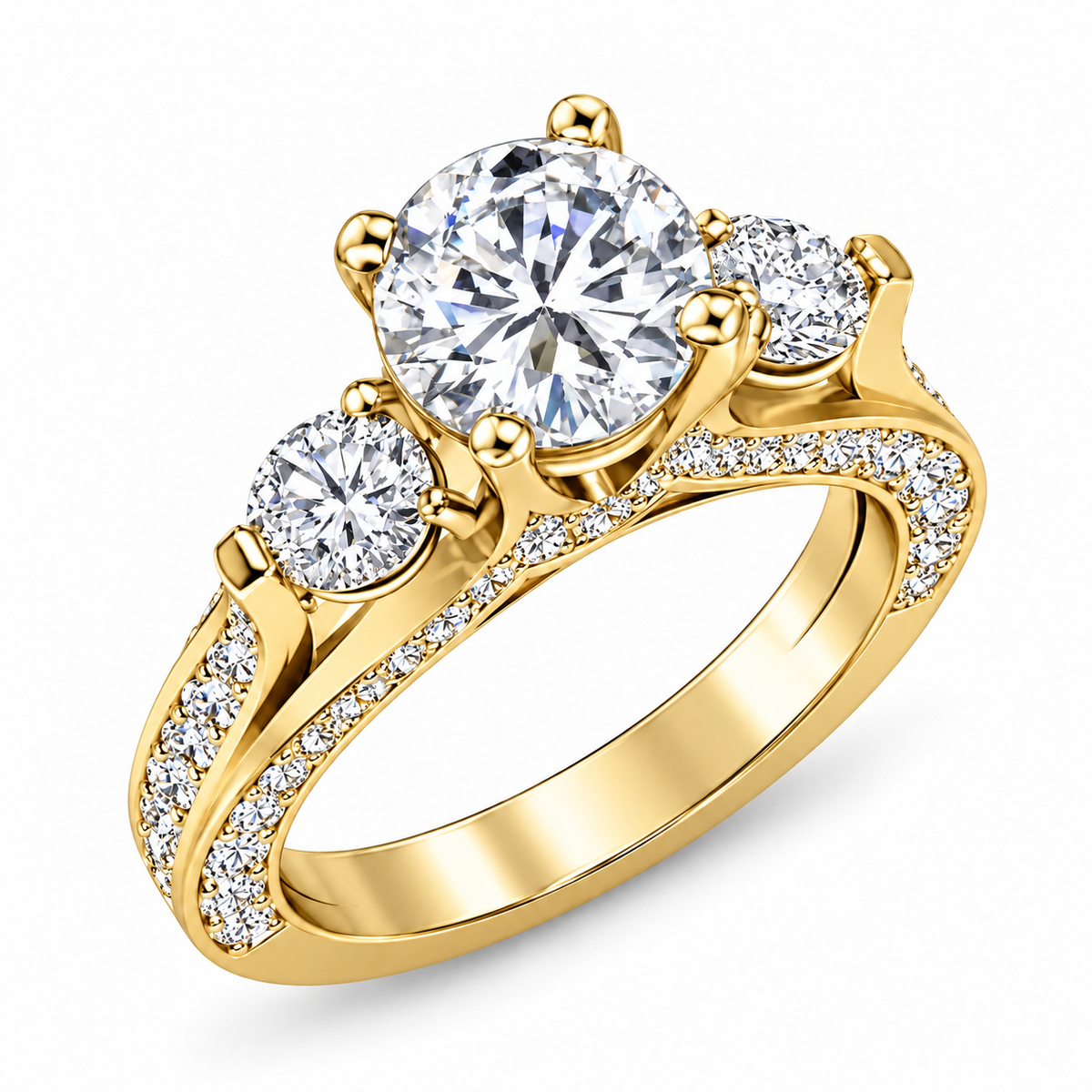Polished_yellow_gold_diamond_ring