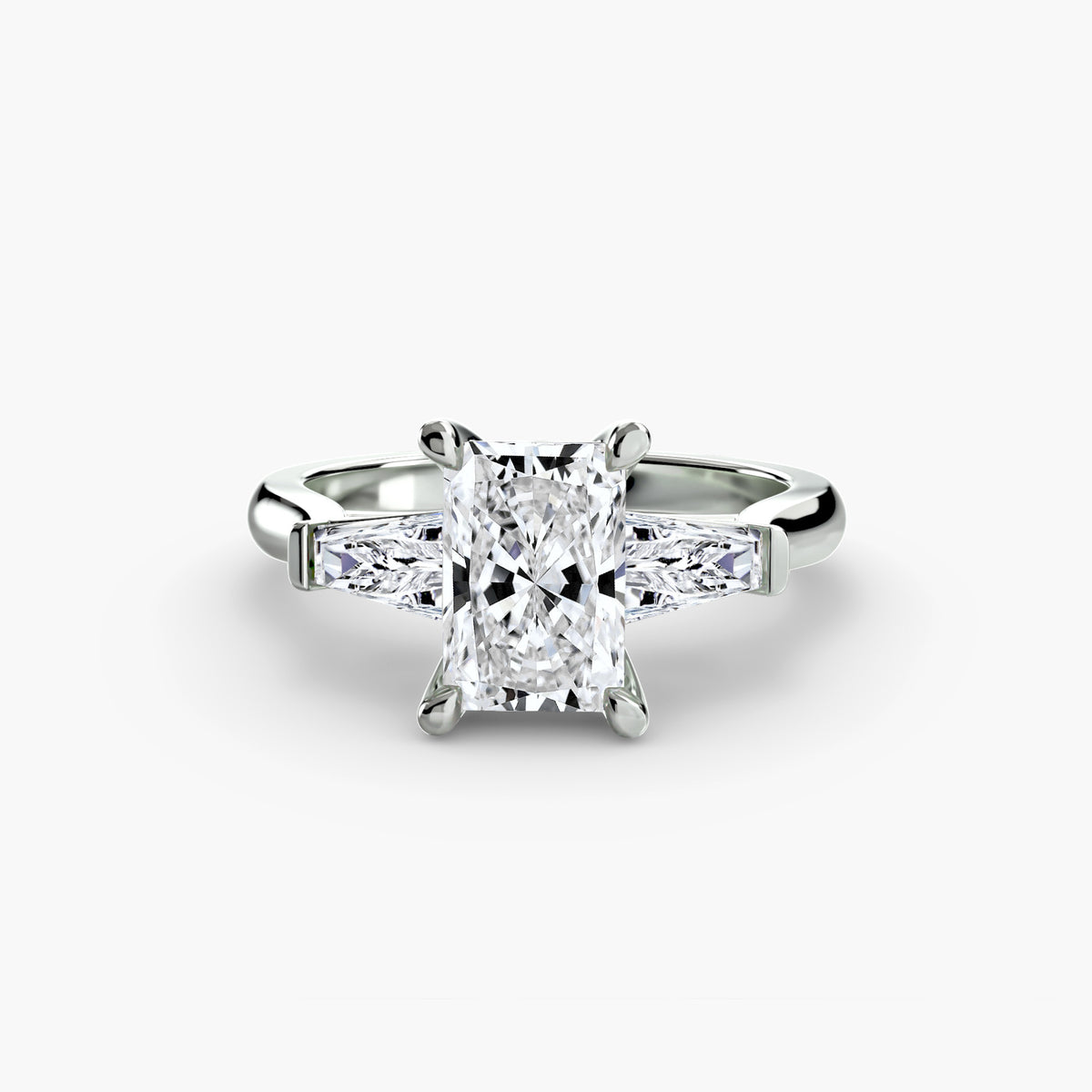 Three stone ring (baguette side stones) 2