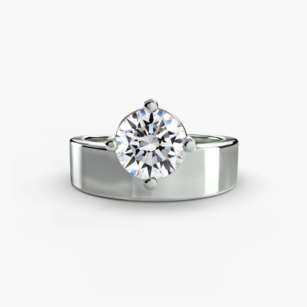 Wide band solitaire