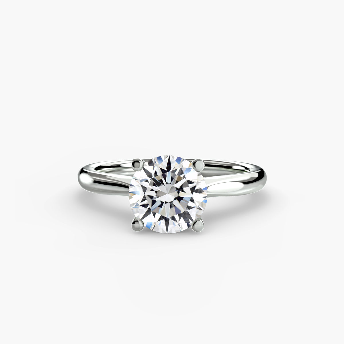 Solitaire ring tapered
