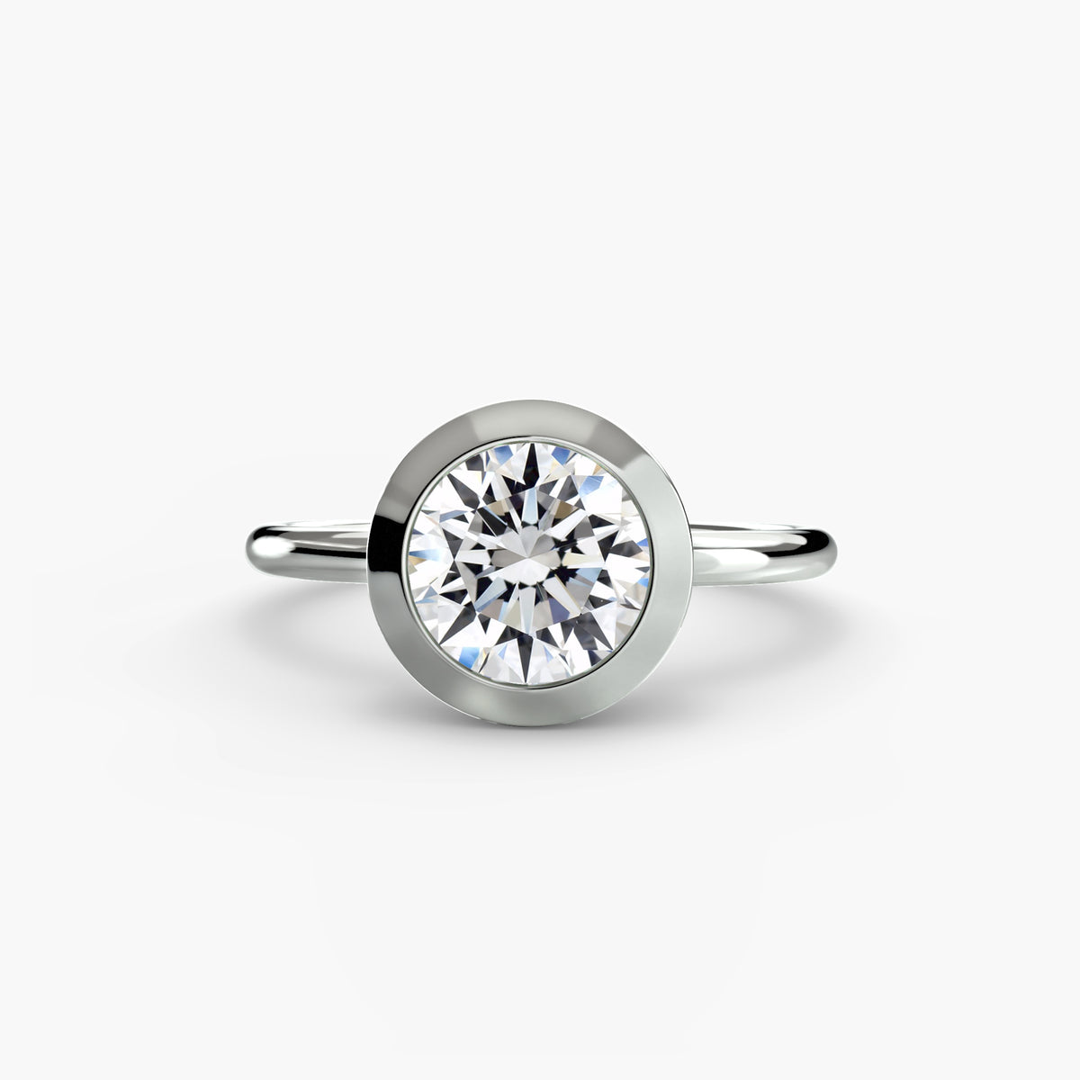 The bezel set solitaire