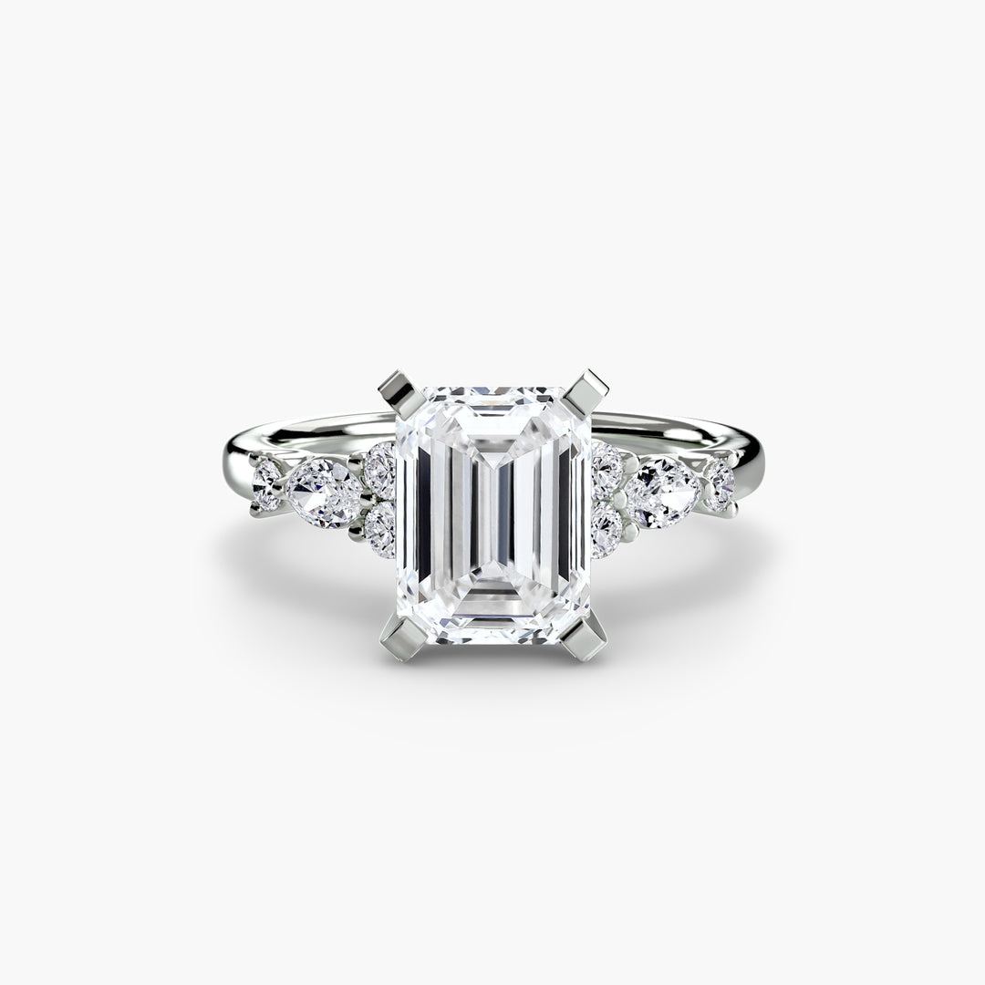 The Floral Accent Solitaire
