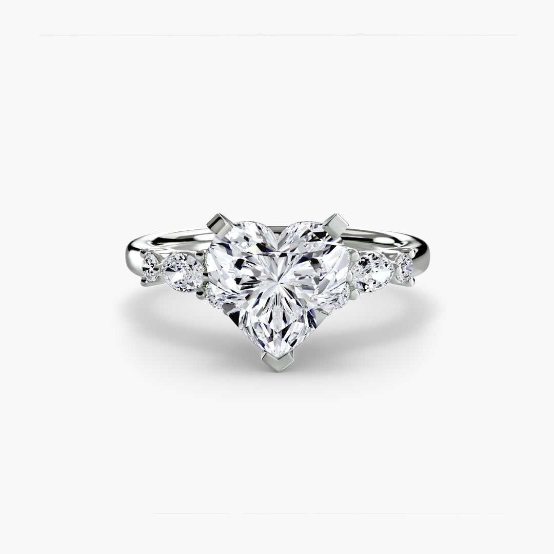 The Floral Accent Solitaire
