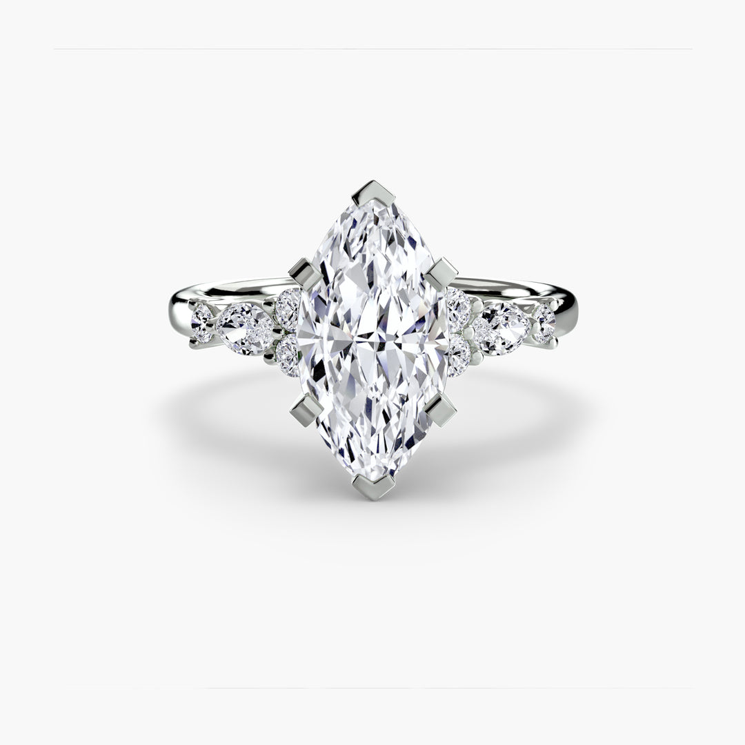 The Floral Accent Solitaire