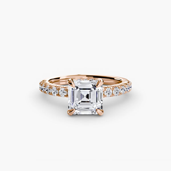 Hana Hidden Halo Diamond Ring
