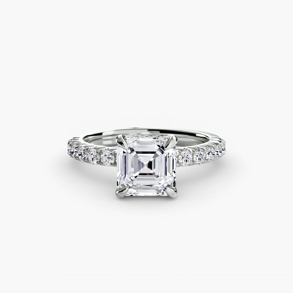 Hana Hidden Halo Diamond Ring