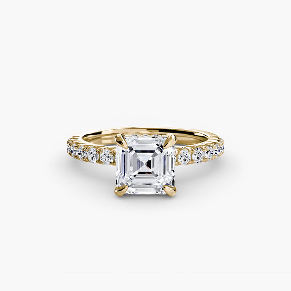 Hana Hidden Halo Diamond Ring