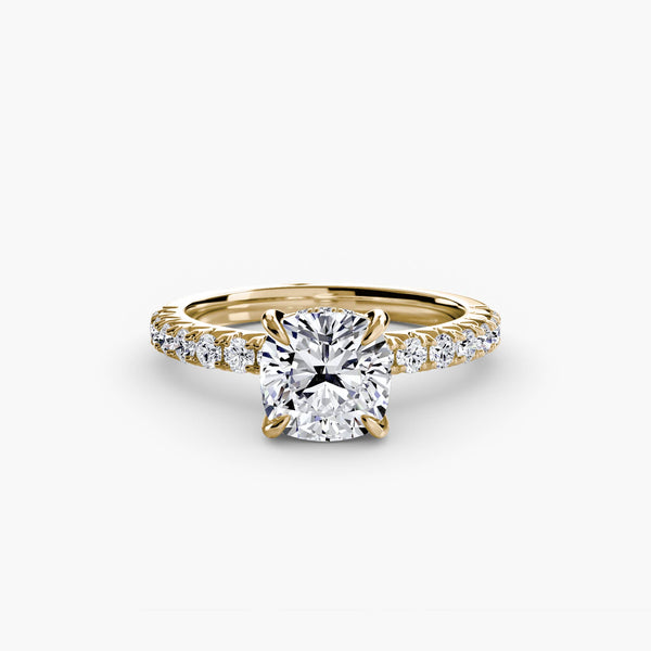 Hana Hidden Halo Diamond Ring