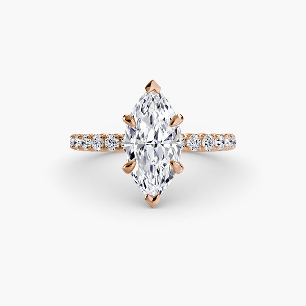 Hana Hidden Halo Diamond Ring