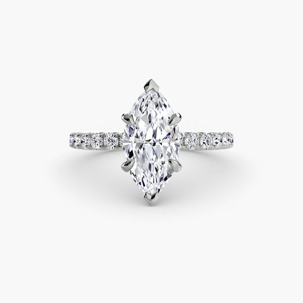 Hana Hidden Halo Diamond Ring