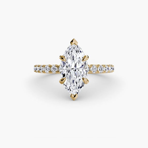 Hana Hidden Halo Diamond Ring