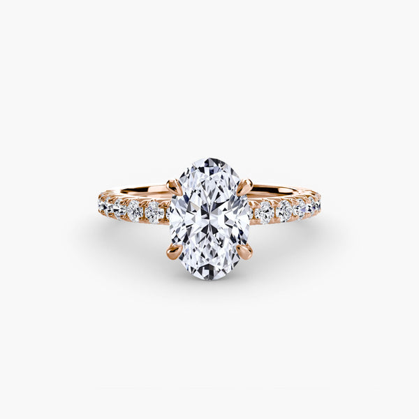 Hana Hidden Halo Diamond Ring