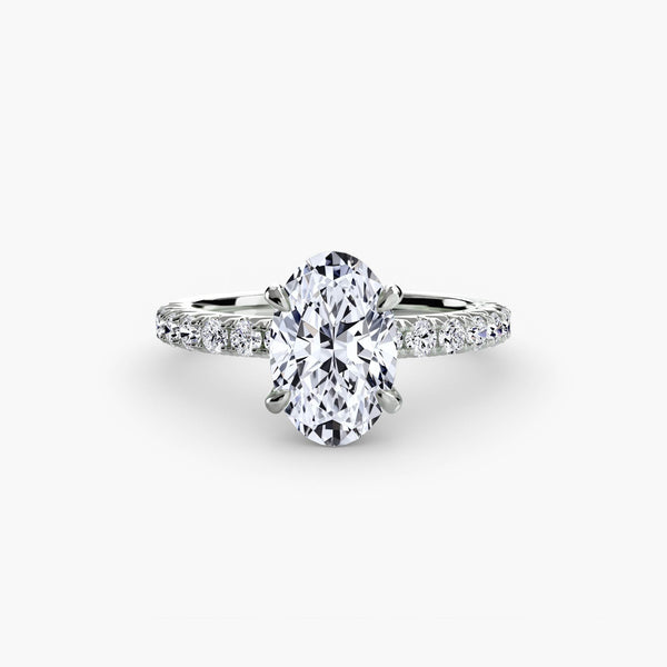 Hana Hidden Halo Diamond Ring