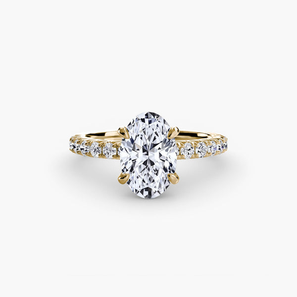 Hana Hidden Halo Diamond Ring