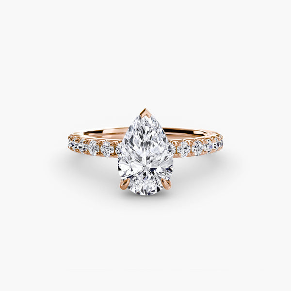 Hana Hidden Halo Diamond Ring