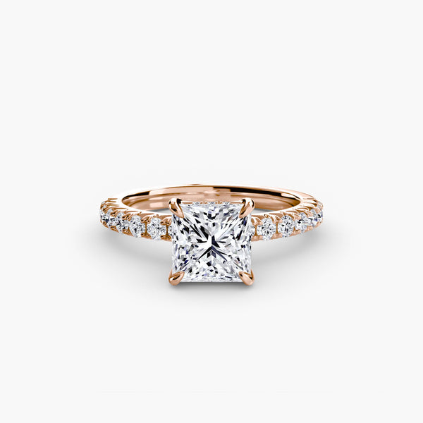 Hana Hidden Halo Diamond Ring