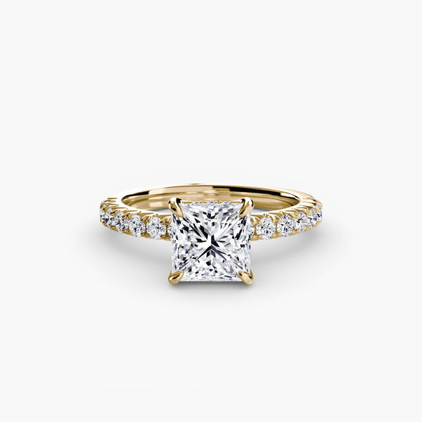Hana Hidden Halo Diamond Ring