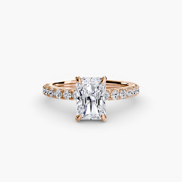 Hana Hidden Halo Diamond Ring