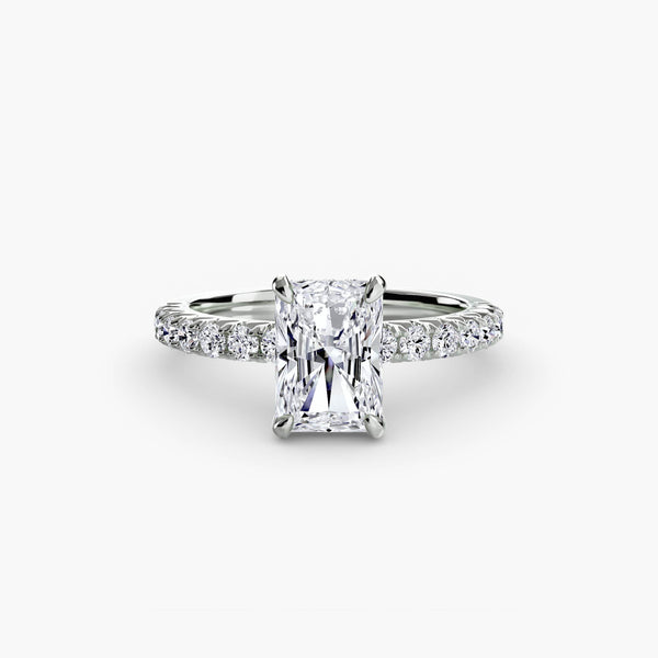 Hana Hidden Halo Diamond Ring