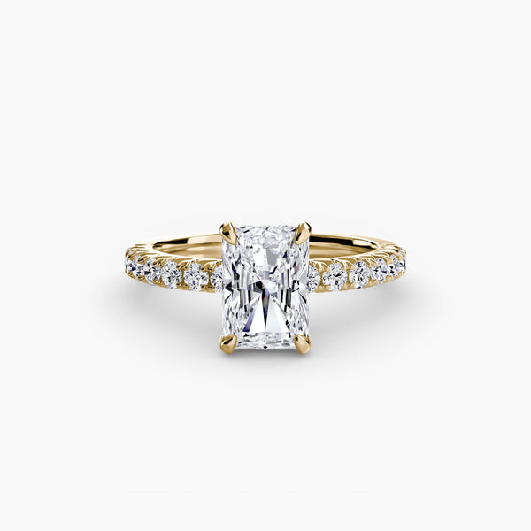 Hana Hidden Halo Diamond Ring