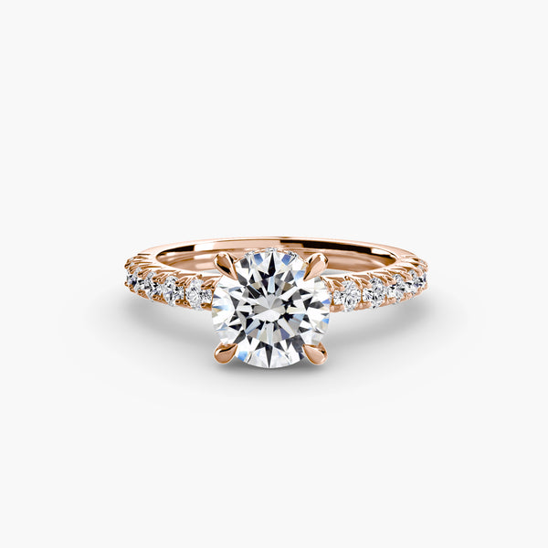 Hana Hidden Halo Diamond Ring
