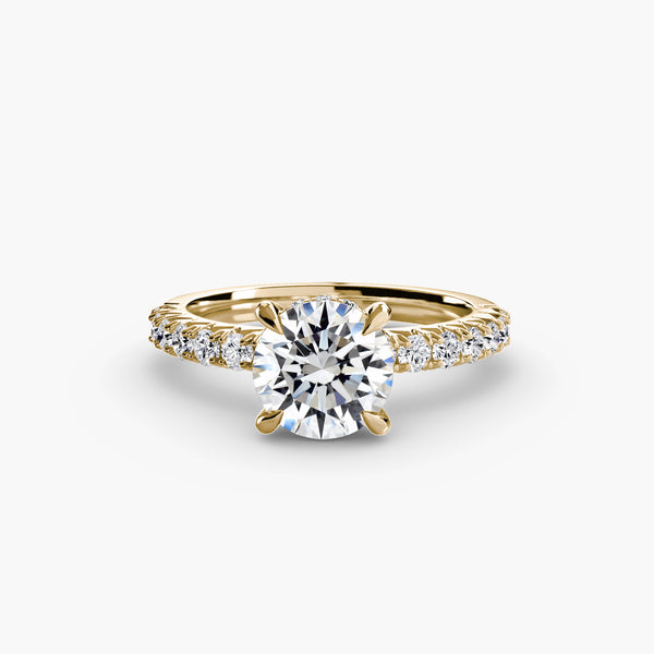 Hana Hidden Halo Diamond Ring