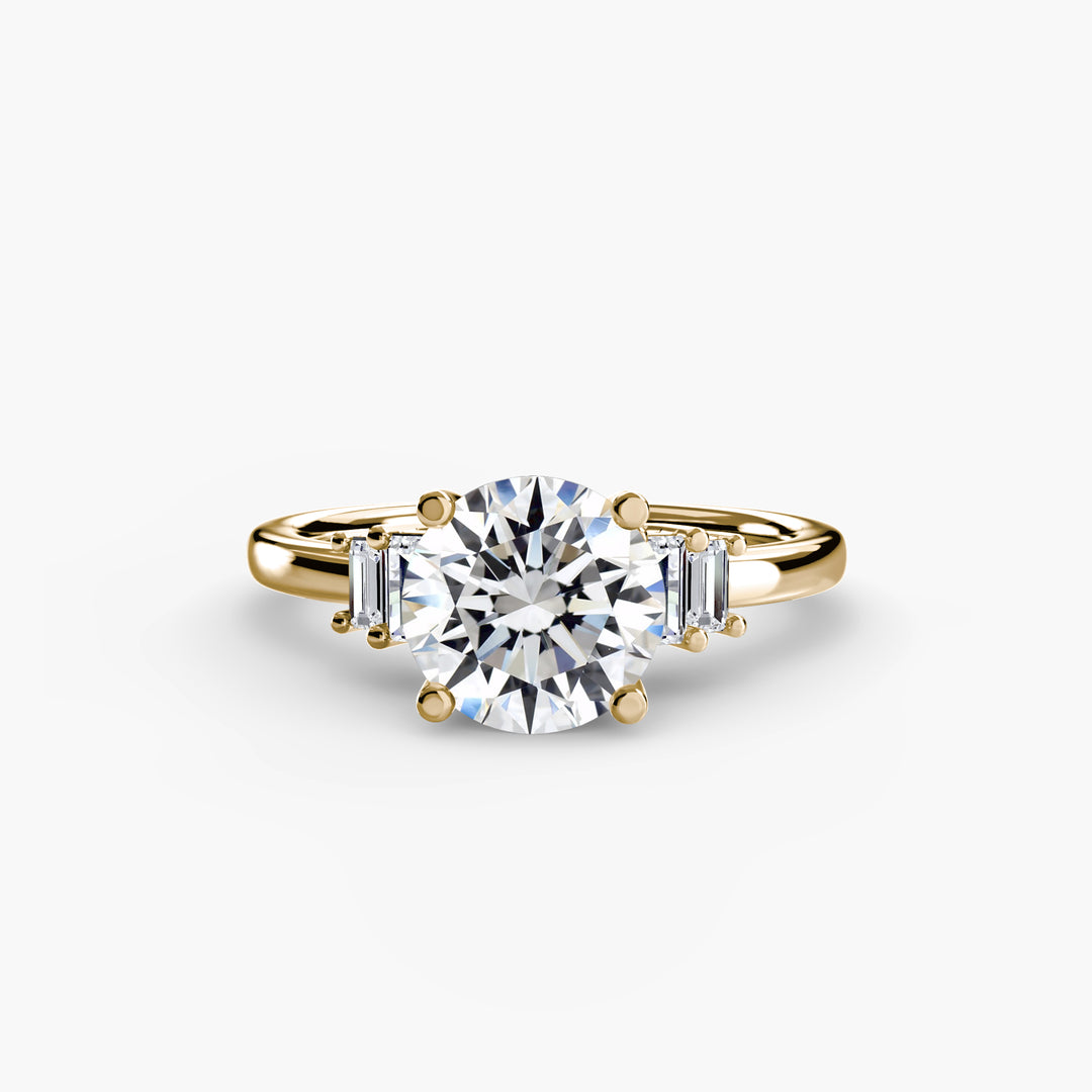 Baguette Accent Solitaire