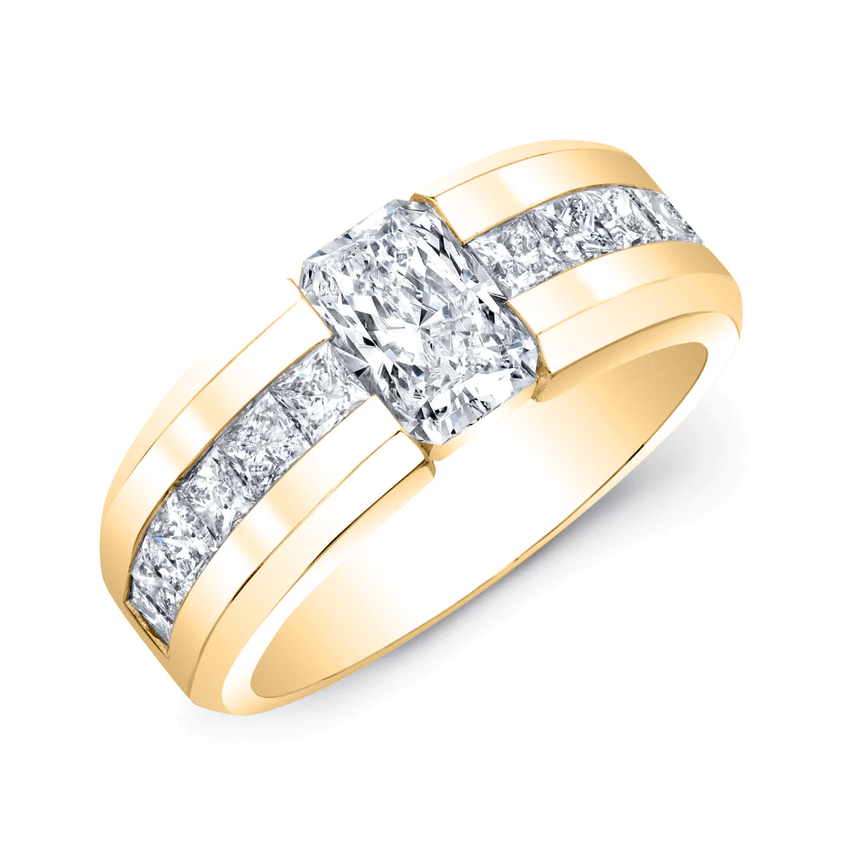 Radiantcutwithprincesscutmensband topview001 yg_cab00c8a 1eda 4d07 a361 9a78b1ea2c33