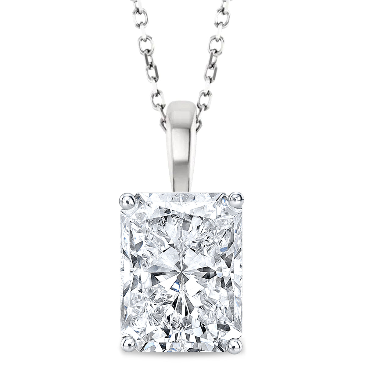 Radiantcutpendantwith18inchchain whitegold copy