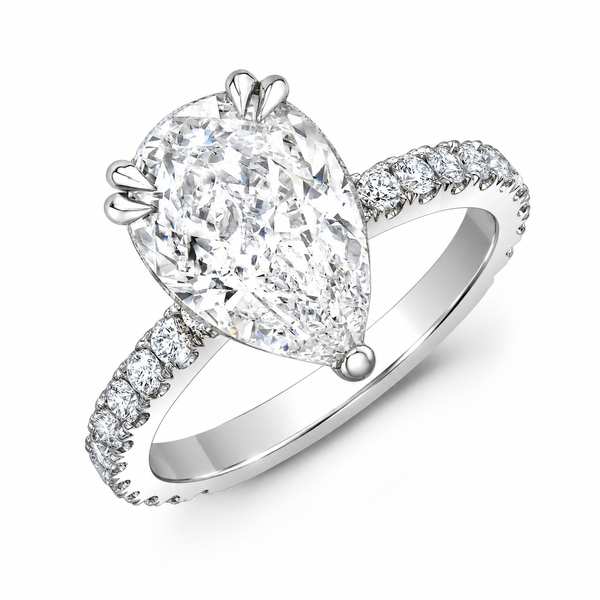 Elegant Tear Drop Hidden halo