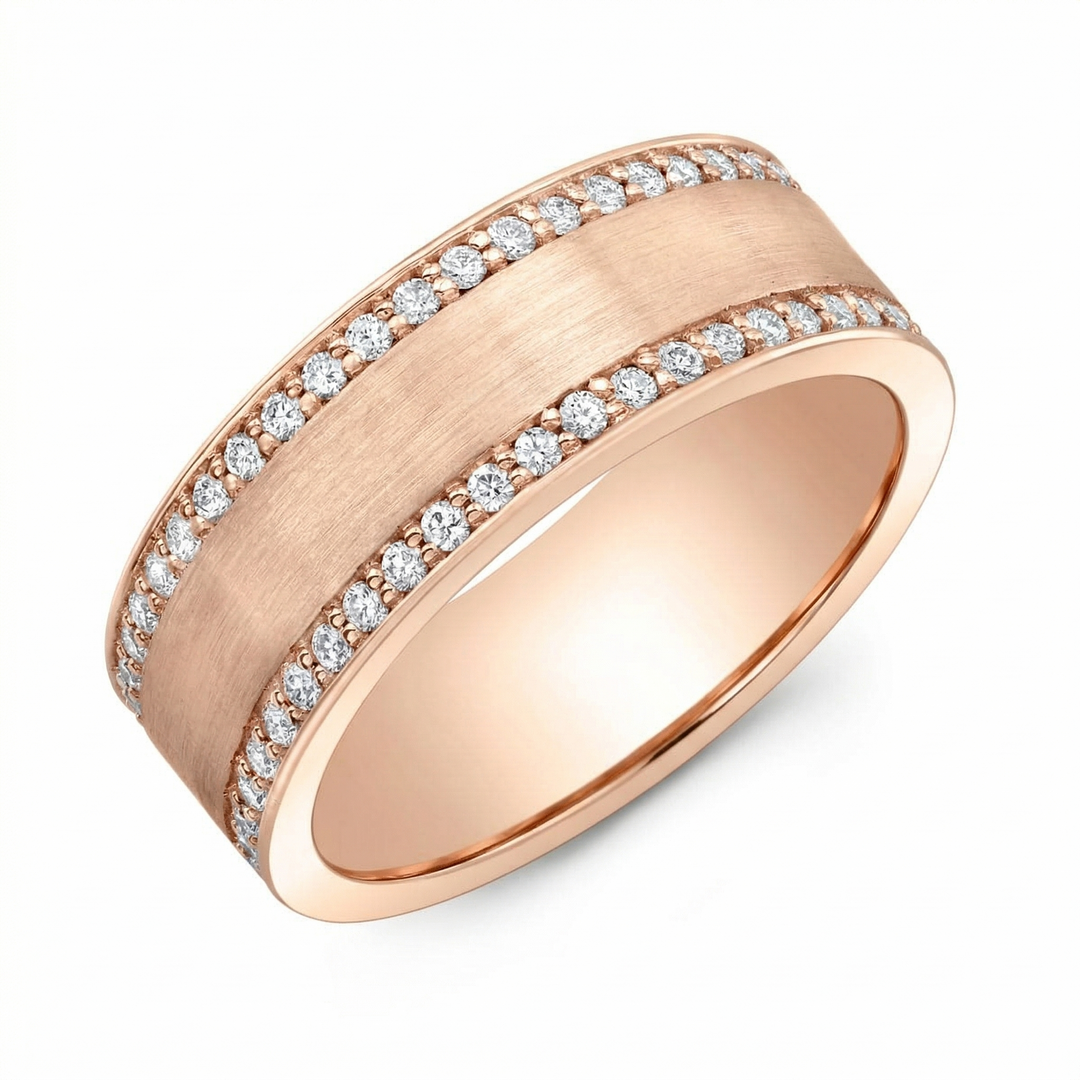 1.20 Ct Men's Eternity Diamond Band 7mm Wide