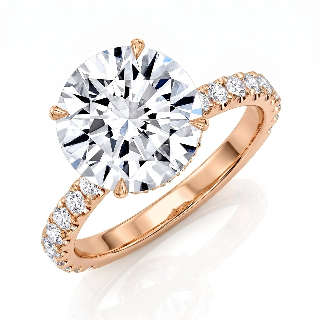 2.00 Ct. Hidden Halo Engagement Ring H Color VS2 GIA Certified