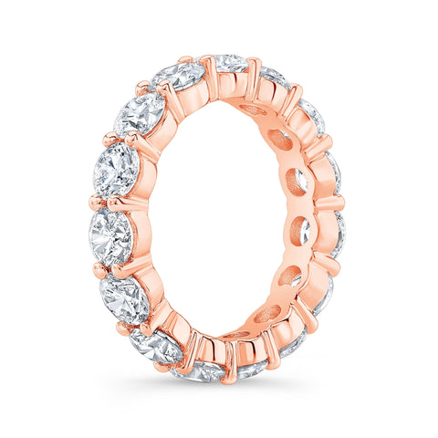 4.50 Carat Round Cut Eternity Band All GIA Certified Classic Design