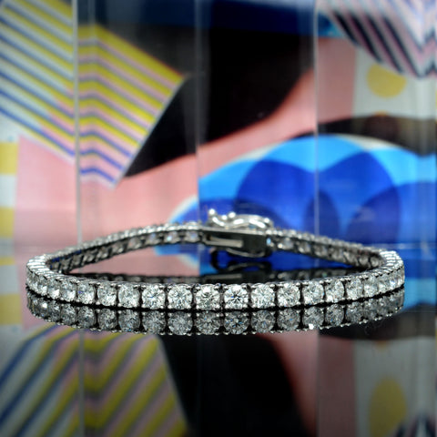 5 Carats Tennis Bracelet Natural Diamonds G Color VS2-SI1 Clarity