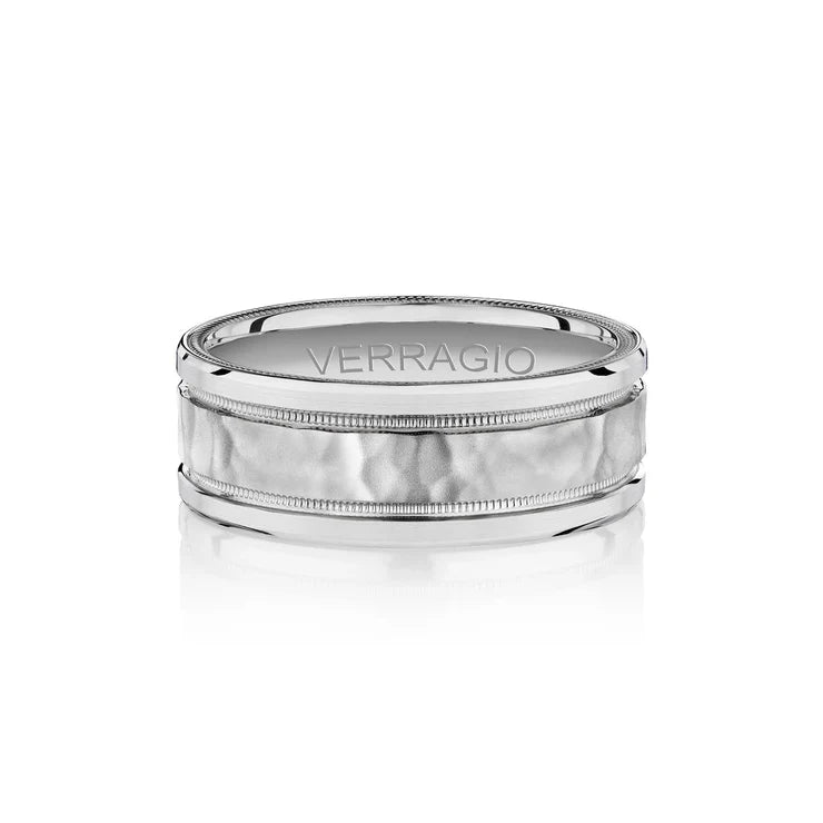 Verragio 8mm hammered finish band vw 8107hm