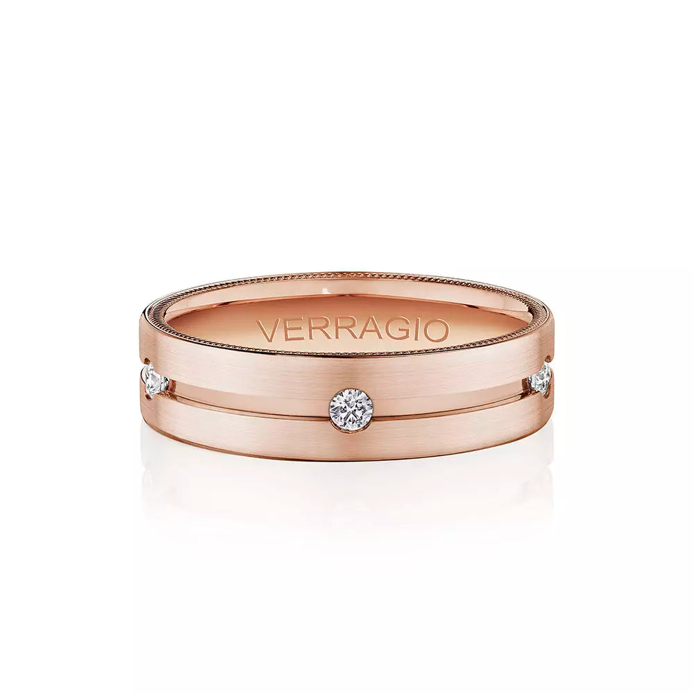 Verragio 6mm Matte Finish Diamond Band VWD-6921