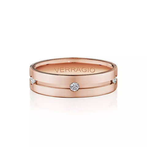 Verragio 6mm Matte Finish Diamond Band VWD-6921